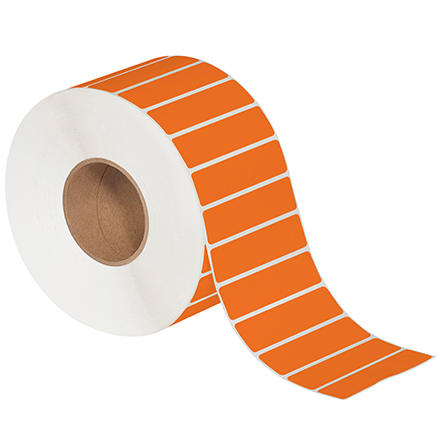 4 x 1" Orange Thermal Transfer Labels